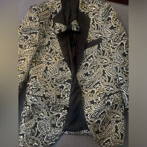 Gold Design Suit Jacket (Size Small)